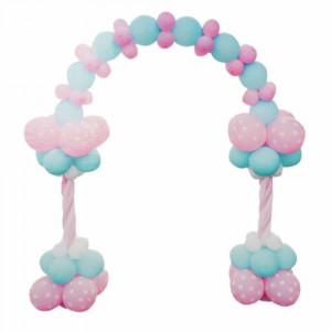 Vetrineinrete® Arco di Palloncini colorati per Feste Compleanni Struttura decororativa Balloons Arc 100 Pezzi 2.3x2.5m 