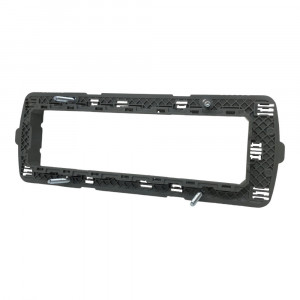 Vetrineinrete® Kit 5 supporti modulo per placche 7 posti compatibile con living light international cassetta 507 scatola per placchette interruttori 