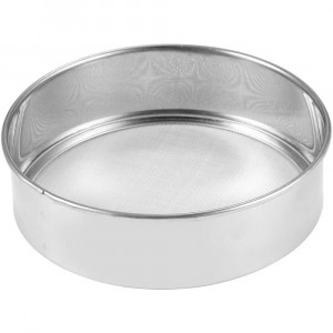 Vetrineinrete® Set 3 setacci Rotondi da Cucina per Farina Zucchero Cacao setaccio per pasticciere per Dolci Torte