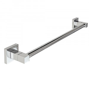 Vetrineinrete® Porta asciugamano moderno da muro in acciaio fissaggio con viti o senza viti porta asciugamani 62 cm arredo bagno
