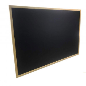 Vetrineinrete® Lavagna con cornice in legno scrivibile con gesso gessetti gioco per bambini da scuola ufficio 60x90 cm 