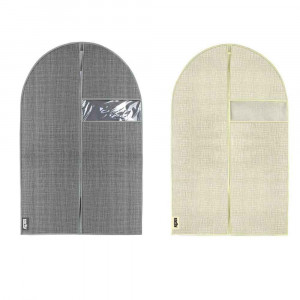 Vetrineinrete® Custodia per abiti e vestiti 100x60 cm protettiva porta abiti da viaggio o per armadio con chiusura a zip con cerniera