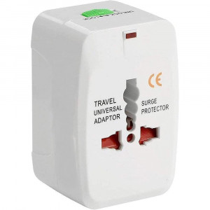 Vetrineinrete® Adattatore europeo da viaggio con protezione contro i sovraccarichi spina universale europea
