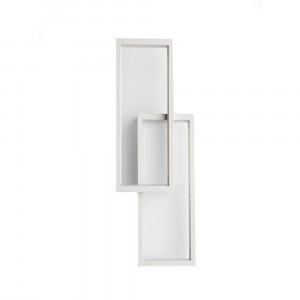 Vetrineinrete® Applique da parete lampada a led doppio rettangolo 32 watt luce bianca 6500k calda 3000k naturale 4000k 