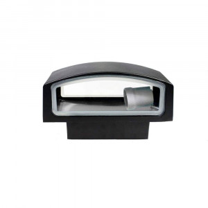 Vetrineinrete® Applique a parete per esterno ip44 lampada da muro e27  lampioncino per giardino e terrazzo nero