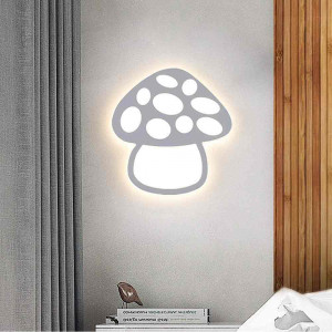 Vetrineinrete® Applique a led a forma di fungo lampada da parete decorativa 9 watt 3 colorazione di luce lumetto abat jou