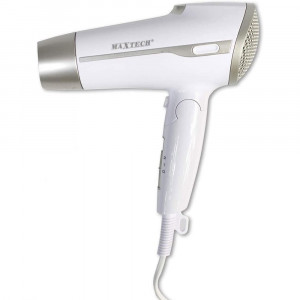 Vetrineinrete® Asciugacapelli da viaggio pieghevole 1200 watt 2 velocità phon per capelli flusso d’aria 100 km/h fono richiudibile 