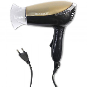 Vetrineinrete® Asciugacapelli da viaggio pieghevole con beccuccio di precisione 650 watt phon per capelli fono richiudibile