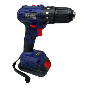 Vetrineinrete®  Trapano avvitatore svitatore con doppia batteria al litio 21 volt a percussione con mandrino 10 mm LED