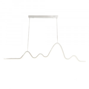 Vetrineinrete® Lampadario a led 25 watt lampada moderna a sospensione zig zan bianco luce fredda 6500k calda 3000k naturale 4000k 