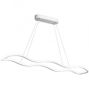Vetrineinrete® Lampadario modero bianco ondulato a led 48 watt lampada sospensione luce fredda 6500k calda 3000k naturale 4000k