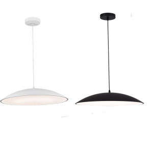 Vetrineinrete® Lampadario a led a sospensione 46 watt 3 colorazione di luce dimmerabile con telecomando lampada da cucina soggiorno 