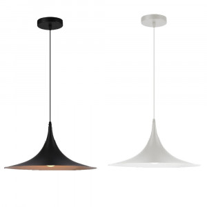 Vetrineinrete® Lampadario a sospensione stile contemporaneo nordico attacco E27 in metallo luce da tavolo cucina 