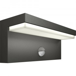 Vetrineinrete® Applique per esterno da muro 10 watt con sensore PIR di movimento lampada da parete per giardino facciata terrazzo IP54