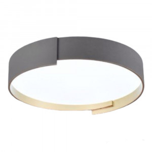 Vetrineinrete® Plafoniera a led grigio 46 watt lampada moderno da soffitto rotonda luce fredda 6500k calda 3000k naturale 4000k