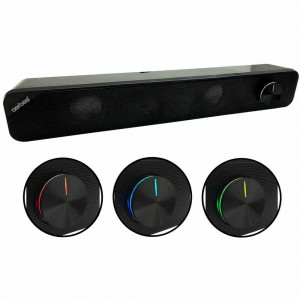  Vetrineinrete® Cassa speaker soundbar usb 2.0 jack 3.5 mm altoparlante per tv pc notebook 