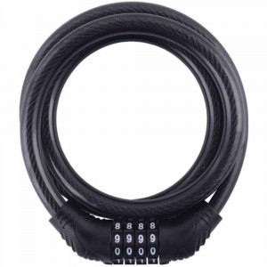 Vetrineinrete® Catenaccio per bicicletta scooter moto catena di sicurezza flessibile antifurto in acciaio rivestita in pvc con combinazione 4 cifre 120 cm 