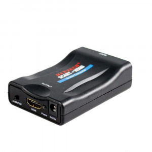 Vetrineinrete® Convertitore audio e video da SCART a HDMI adattatore analogico a digitale HD per tv registratori xbox full HD 1080p