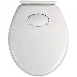Vetrineinrete® Copriwater universale bianco con adattatore riduttore per bambini tavoletta da bagno wc con chiusura ammortizzata silenziosa soft close in abs 