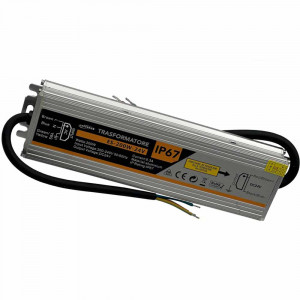 Vetrineinrete® Alimentatore stabilizzato impermeabile in metallo DC24v 8.3A 200 watt IP67 trasformatore 220v per strip led telecamere 