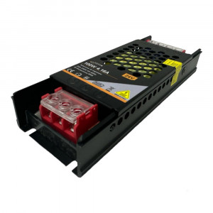 Vetrineinrete® Alimentatore slim stabilizzato 24v 100 watt switch trasformatore 4.16 mha per videosorveglianza e led 