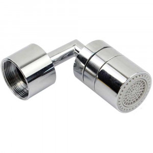 Vetrineinrete® Filtro Universale Anti Schizzo per Rubinetto Bagno in Ottone Cromato Lucido orientabile