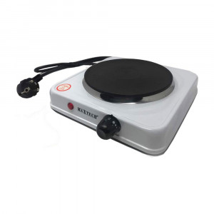 Vetrineinrete® Fornello elettrico 1000 watt con temperatura regolabile piastra elettrica portatile 15 cm da viaggio campeggio vacanza 