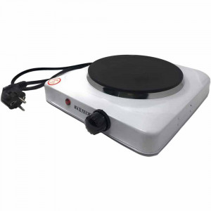 Vetrineinrete® Fornello elettrico 1500 watt con temperatura regolabile piastra elettrica portatile 18,5 cm da viaggio campeggio vacanza H-002A