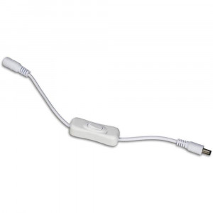 Vetrineinrete® Interruttore On Off per strip led connettore jack 5 mm da maschio a femmina 12v 24v pulsante striscia led a bilanciere per accedere e spegnere
