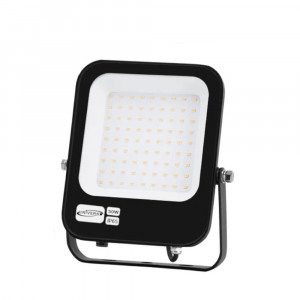 Vetrineinrete® Faro led ultra slim 50 watt sottile proiettore per esterno ip65 staffa orientabile luce fredda 6500k calda 3000k naturale 4000k 