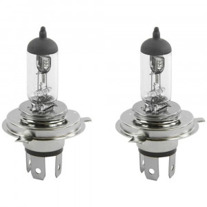 Vetrineinrete® Lampadina per auto h4 55 watt 12 volt luce bianca o calda lampadina alogena di ricambio p43t