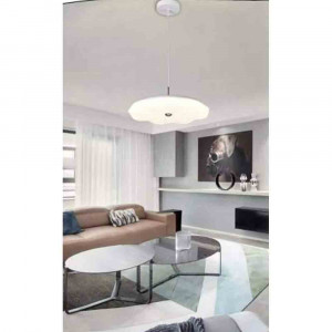 Vetrineinrete® Lampadario a sospensione led 52 watt tripla accensione luce bianca 6500k calda 3000k naturale 4000k lampada sospesa 