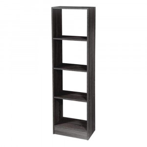 Vetrineinrete® Mobile libreria moderna in legno mdf 4 cubi 4 ripiani parete attrezzata 137x40x24 cm 