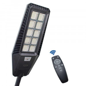 Vetrineinrete® Faro armatura stradale con pannello solare 170 watt lampada fotovoltaico con sensore crepuscolare