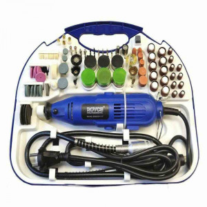 Vetrineinrete® Mini trapano 300 watt elettrico con 211 accessori per levigare forare tagliare in valigetta fai da te