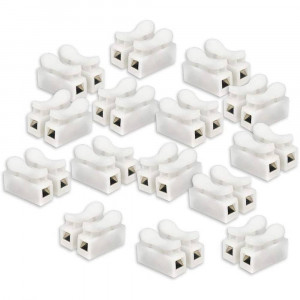 Vetrineinrete® Set 36 morsetti a molla connettori per cavi elettrici collegamento in serie senza saldatura AC220V 5A per cablaggio elettrico