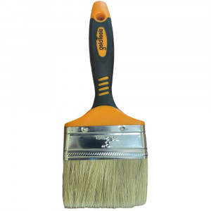 Vetrineinrete® Pennello piatto per verniciare 76.2 mm con setole morbide per pittura, vernice con manico antiscivolo 