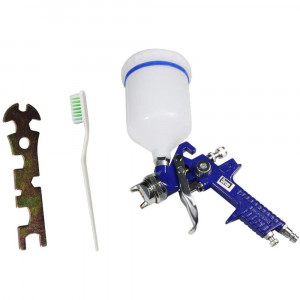 Vetrineinrete® Pistola aerografo a spruzzo hvlp serbatoio 600 ml verniciatura spruzzatore ad aria compressa ugello 1.7 mm