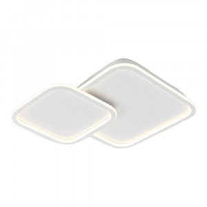 Vetrineinrete® Plafoniera a led due rombi a tripla colorazione di luce 60 watt lampada da soffitto 