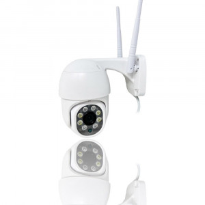 Vetrineinrete® Telecamera speed dome IP Wi-Fi 2.4 Ghz motorizzata slot TF card infrarossi per interno visione notturna controllo remoto app smartphone
