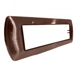  Vetrineinrete® Placchetta per interruttore in metallo a 7 posti rame cassetta 507 compatibile con living international supporto cover 