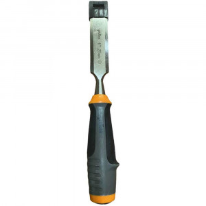 Vetrineinrete® Scalpello per legno in acciaio per intagli lavori fai da te coltello scultura per falegname artigianato con manico antiscivolo punta 25mm 1" lama 105mm 