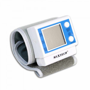 Vetrineinrete® Sfigmomanometro digitale da polso misuratore di pressione lcd con tasto memorizza