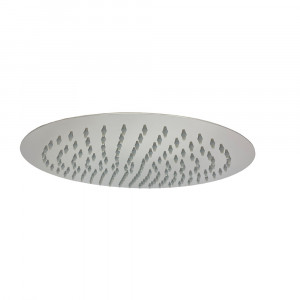 Vetrineinrete® Soffione per doccia da bagno slim tondo 30 cm effetto pioggia cromato attacco universale 1/2"