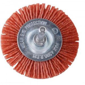 Vetrineinrete® Spazzola abrasiva punta per lucidare con fili in nylon 4500 rpm levigare punte per trapano 75 mm 