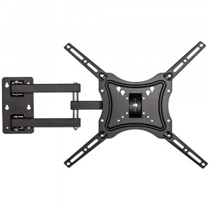 Vetrineinrete® Staffa a parete per tv lcd plasma da 14 a 55 pollici attacco vesa supporto da muro per televisione a schermo piatto 14-55" inclinabile con braccio snodabile estensibile 
