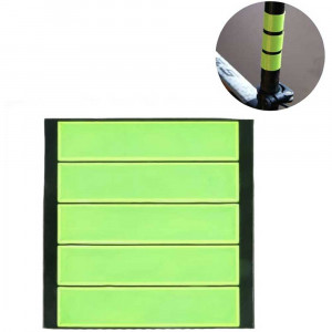 Vetrineinrete® Strisce rifrangenti fluorescenti adesive giallo fluo catarifrangenti segnale luminoso per auto moto scale interruttori prese 5 pezzi