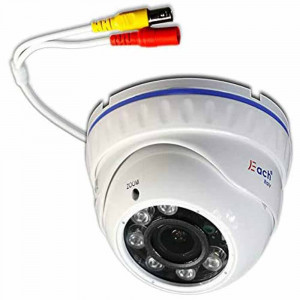 Vetrineinrete® Telecamera dome AHD full hd 2 mpx lente varifocale 2,8 12 mm 6 led array esterno focus e zoom regolabile camera di sorveglianza sicurezza