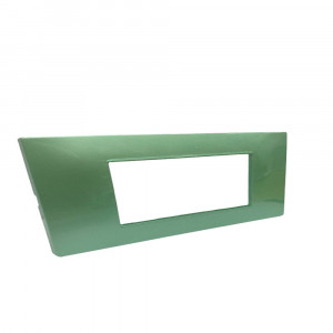 Vetrineinrete® Placchetta per interruttore in metallo a 7 verde cassetta 507 compatibile con vimar plana supporto cover 