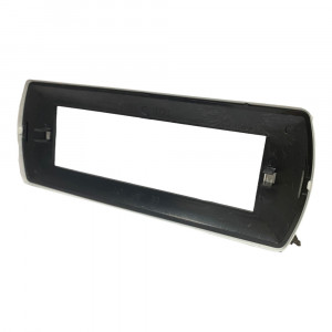 Vetrineinrete® Placchetta per interruttore in metallo a 7 posti nero cassetta 507 compatibile con living international light supporto cover 